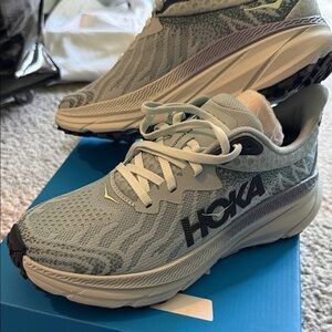 Hoka Challenger ATR7 Women's Pale Blue and Gray Running Sneakers